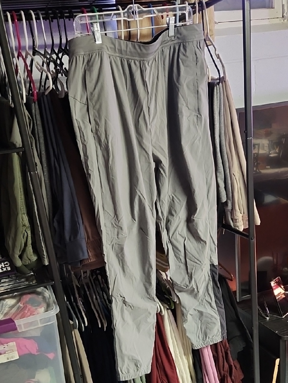 adidas Mens Light Gray Jogger Sweatpants